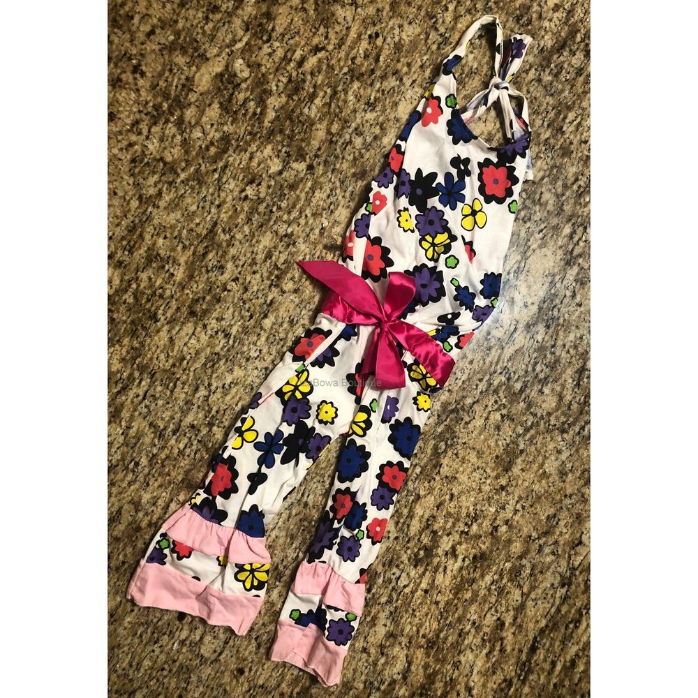 Hippie Girl Floral Outfit  HIPXL  XL 5-6 years  NWT Boutique